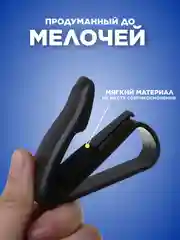 Черный держатель для очков и карточек автомобильный, прищепка на козырек, универсальный зажим
