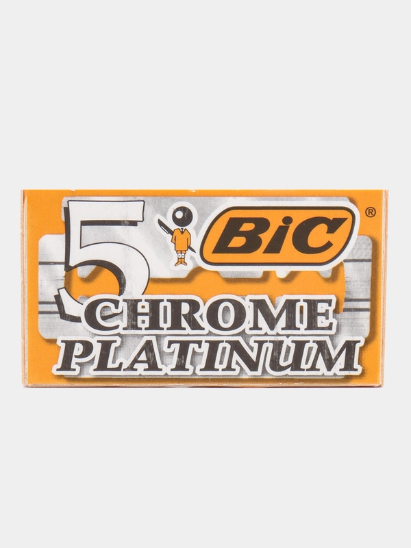 Лезвия двусторонние BIC Chrome Platinum К5, 5 штук