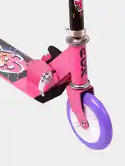Розовый самокат детский RGX GRAFFITI, рост 115-155 см, колеса 125 мм