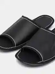 Терракотовый тапочки домашние мужские из экокожи Soft Slippers
