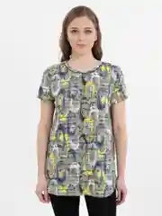Лайм костюм женский с бриджами и удлиненной футболкой