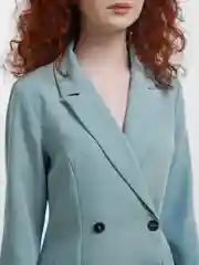 Бирюзовый платье пиджак женский