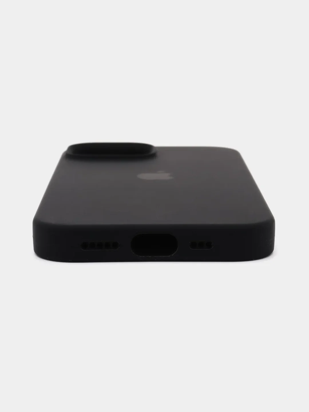Черный чехол Silicone Case для iPhone (Айфон) 11, 13, 14, 15, Pro, Pro Max