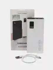 Белый сверх быстрая зарядка, повербанк, 66 Вт, 30000mAh, внешний аккумулятор, PD20W+QC3.0
