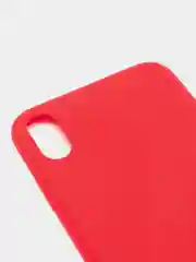 Красный чехол для Apple iPhone XS Max силиконовый, матовый, однотонный