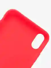 Красный чехол для Apple iPhone XS Max силиконовый, матовый, однотонный