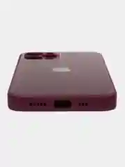 Багровый чехол iPhone 11, 12, 13 Pro Max, 14 Plus, твердый пластиковый глянцевый под стекло