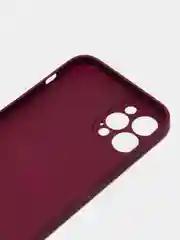 Багровый чехол iPhone 11, 12, 13 Pro Max, 14 Plus, твердый пластиковый глянцевый под стекло