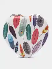 Желтый зеркало складное, карманное, косметическое