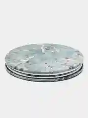 Голубой зеркало складное, карманное, косметическое