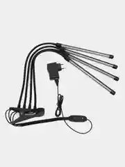 Фитолампа для растений светодиодная, бренда MetaHome (USB провод, адаптер, таймер)