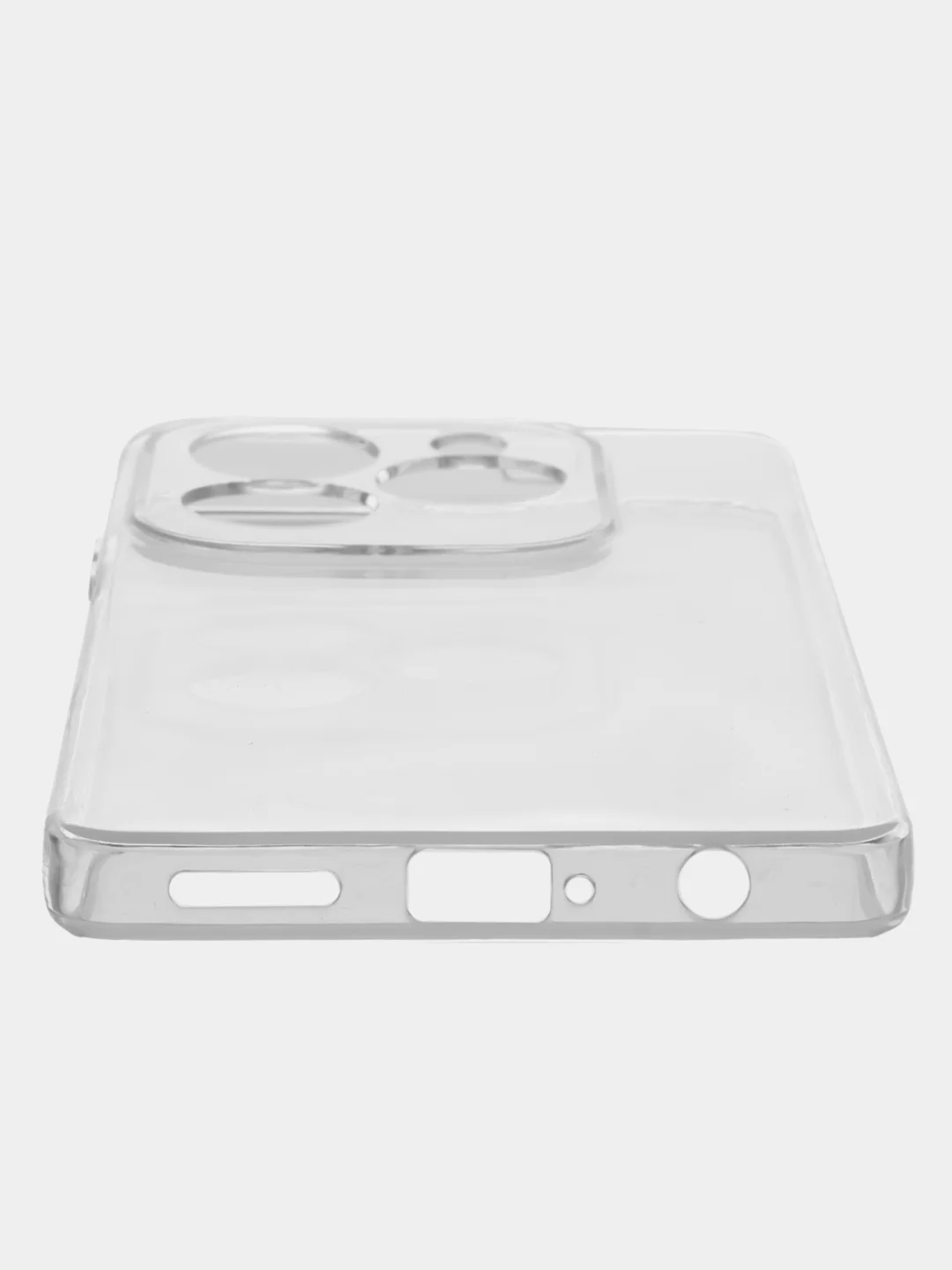 Прозрачный чехол Infinix Hot 40, Hot 40 Pro / Инфиникс Хот 40 Про, прозрачный, силиконовый
