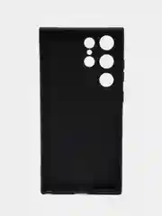 Угольный чехол Samsung Galaxy S24 Ultra / Самсунг Галакси С24 Ультра черный, силиконовый, матовый