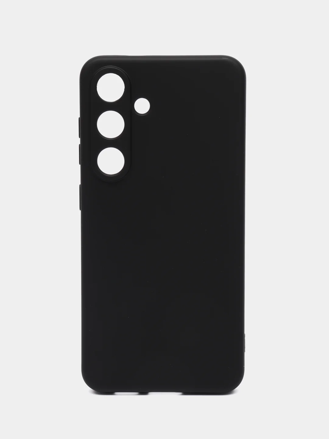 Черный чехол Samsung Galaxy S24 / Самсунг Галакси С24 черный, силиконовый, матовый