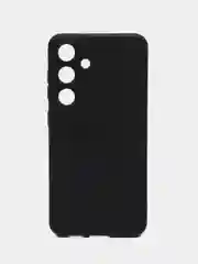 Черный чехол Samsung Galaxy S24 / Самсунг Галакси С24 черный, силиконовый, матовый