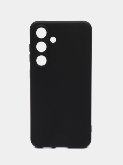 Чехол Samsung Galaxy S24 / Самсунг Галакси С24 черный, силиконовый, матовый