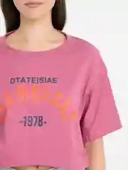 Розовый футболка женская укороченная, топ спортивный