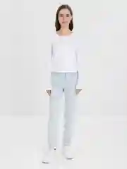 Белый джемпер женский, укороченный лонгслив