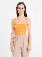 Оранжевый топ