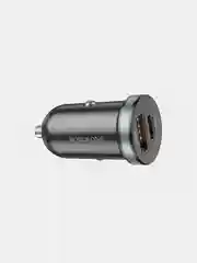 Алый автомобильное зарядное устройство Borofone USB / Type-C 30W Быстрая зарядка