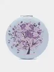 Голубой зеркало складное, карманное, косметическое