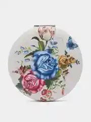 Лазурный зеркало складное, карманное, косметическое