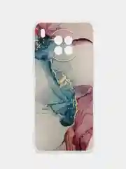 Ледяной чехол на Huawei Nova 8i/Honor 50 lite / Хонор 50 Лайт прозрачный с рисунком, защита камеры
