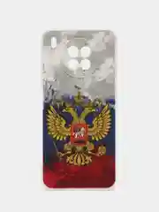 Синий чехол на Huawei Nova 8i/Honor 50 lite / Хонор 50 Лайт прозрачный с рисунком, защита камеры