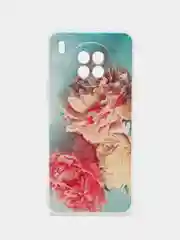 Конфетный чехол на Huawei Nova 8i/Honor 50 lite / Хонор 50 Лайт прозрачный с рисунком, защита камеры