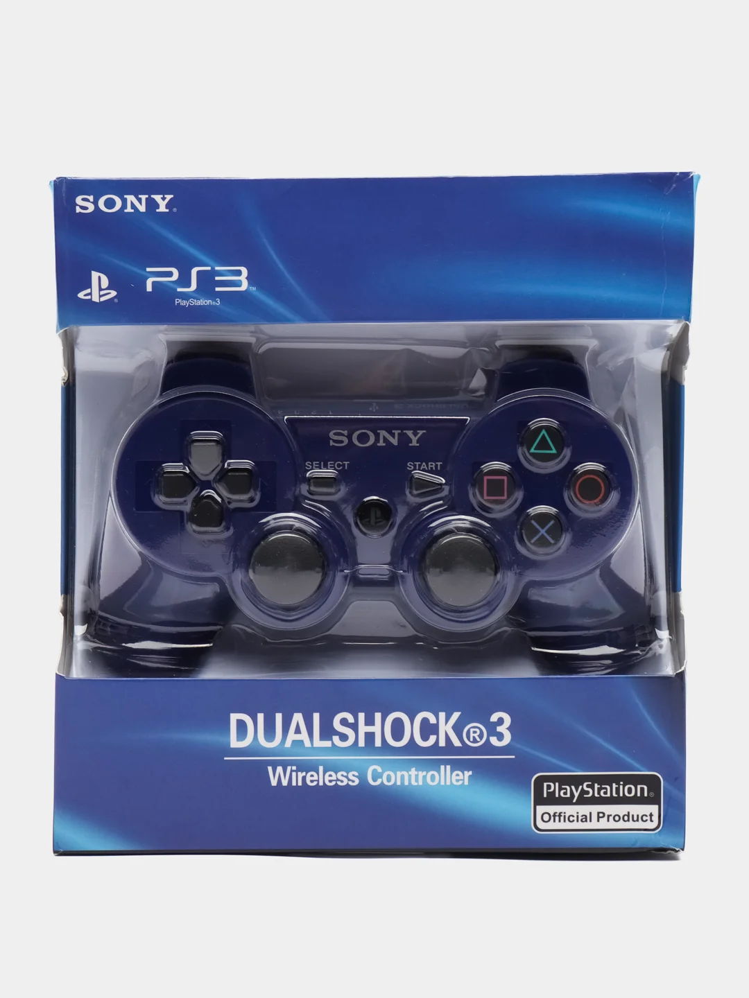 Синий джойстик пс3, контроллер Sony PS3, джойстик на сони пс3