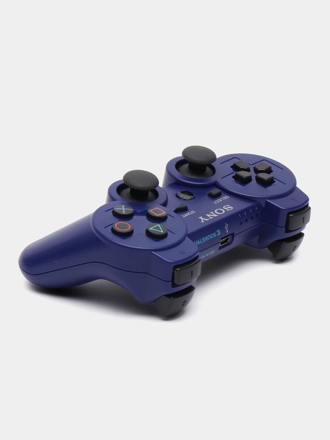 Синий джойстик пс3, контроллер Sony PS3, джойстик на сони пс3