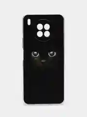 Шоколадный чехол на Huawei Nova 8i/Honor 50 lite / Хонор 50 Лайт прозрачный с рисунком, защита камеры