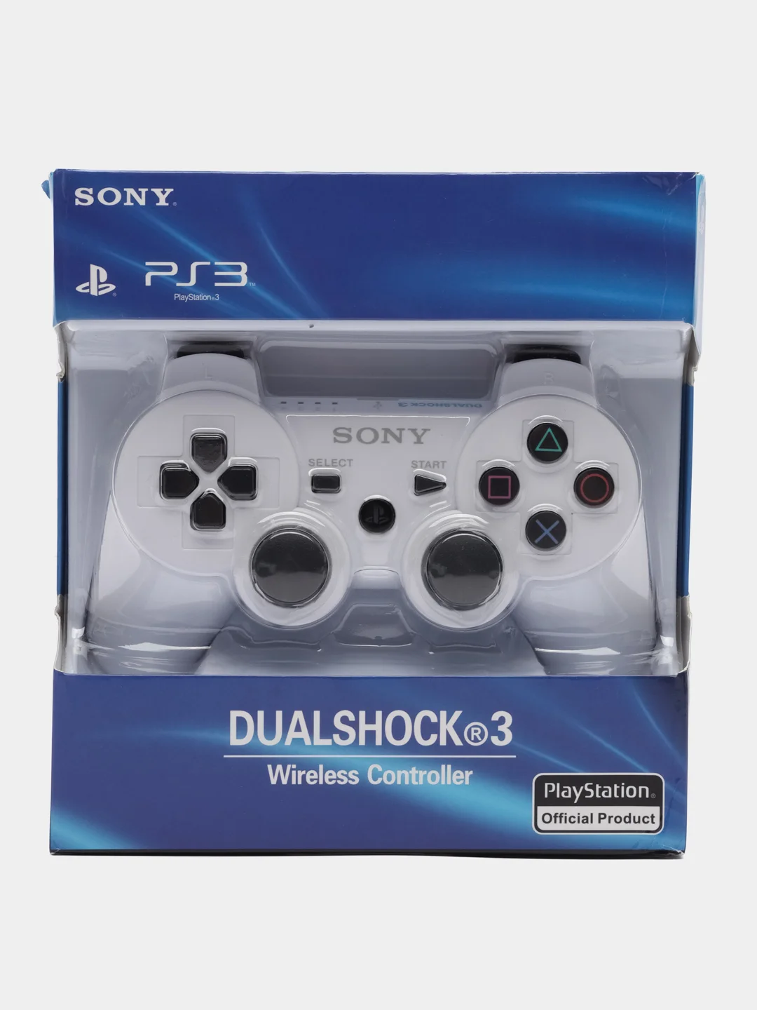 Белый джойстик пс3, контроллер Sony PS3, джойстик на сони пс3