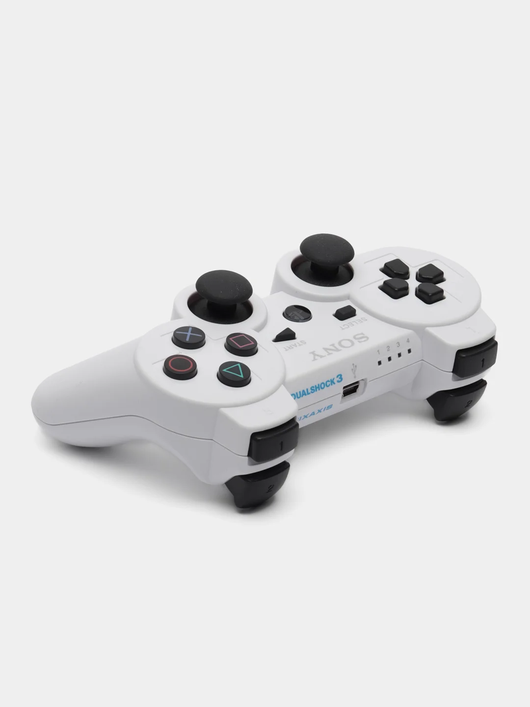 Белый джойстик пс3, контроллер Sony PS3, джойстик на сони пс3