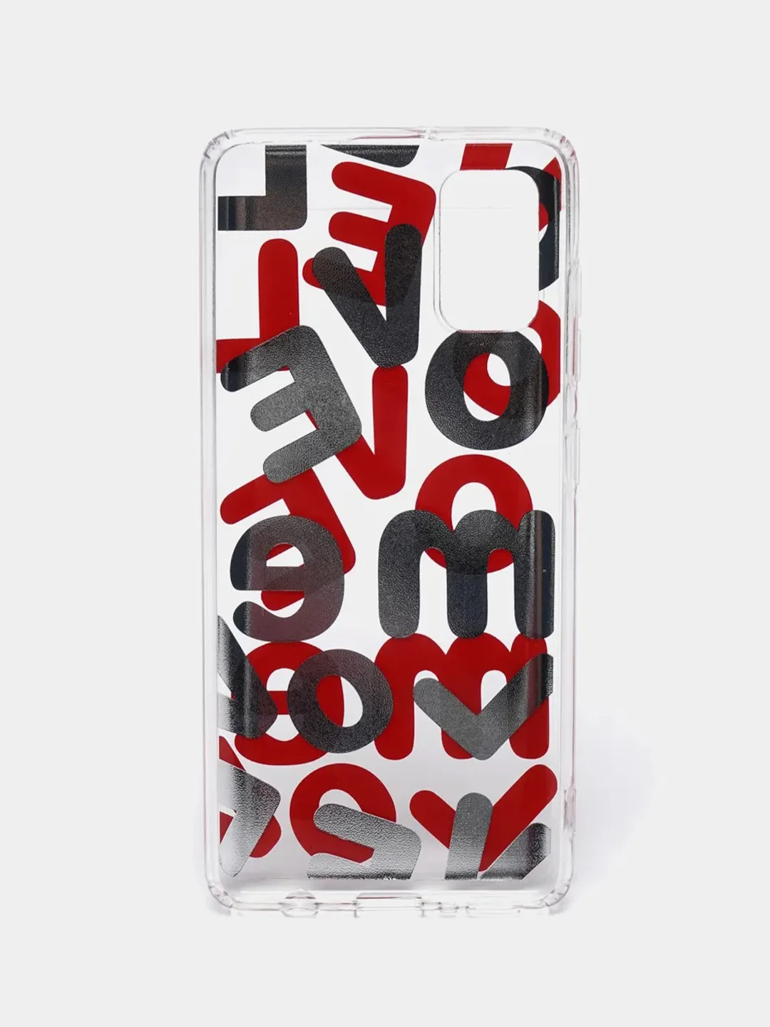 Красный чехол для Samsung Galaxy A21s/A41/A51/M01 с принтом "Love Me", силиконовый
