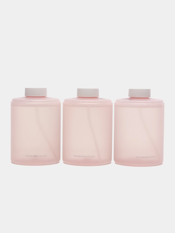 Сменные блоки для Xiaomi Mijia Automatic Foam Soap Dispenser Hand Wash, 3 шт, розовые
