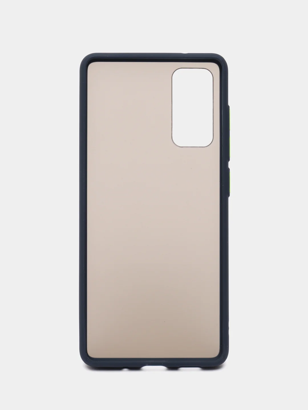 Синий чехол Samsung Galaxy S20 FE / Галакси С20 ФЕ пластиковый, матовый, с цветными кнопками