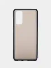 Синий чехол Samsung Galaxy S20 FE / Галакси С20 ФЕ пластиковый, матовый, с цветными кнопками