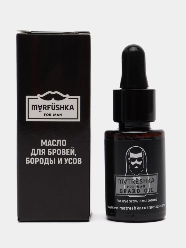 Масло для бровей, бороды и усов MARFUSHKA FOR MAN, 25мл