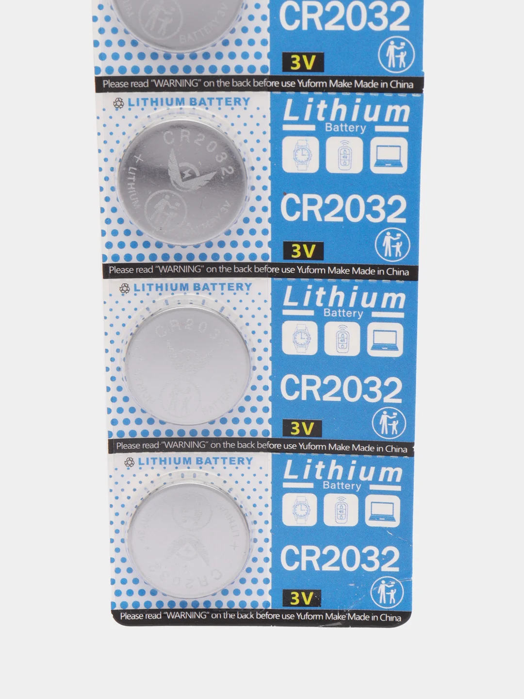 Батарейки Lithium CR2032, литиевые 3V