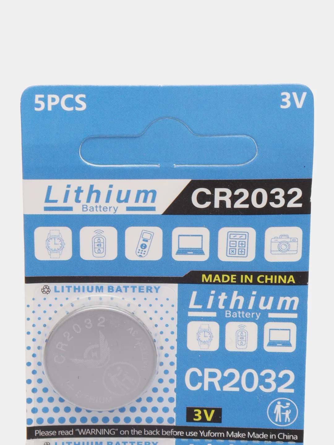 Батарейки Lithium CR2032, литиевые 3V