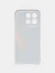 Красный силиконовый чехол на Honor X8B / Хонор X8B прозрачный, с рисунком, защита камеры