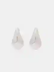 Зелёный хаки серьги женские "Капли"