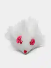 Белый игрушка мышка, 17 см, мячик, погремушка для кота