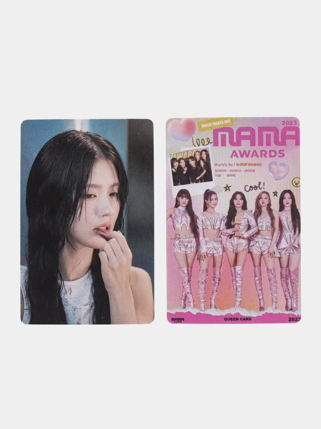 Розовый карточки K-POP группы (G)I-DLE, Джи Айдл, к-поп, кпоп, 55 штук