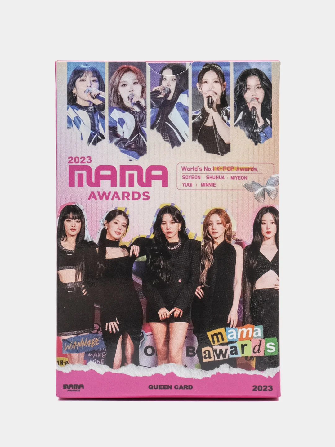 Розовый карточки K-POP группы (G)I-DLE, Джи Айдл, к-поп, кпоп, 55 штук