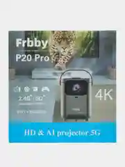 Белый проектор-домашний кинотеатр Frbby P20 PRO c Wi Fi + Bluetooth , 1920x1080 4K HD Android TV