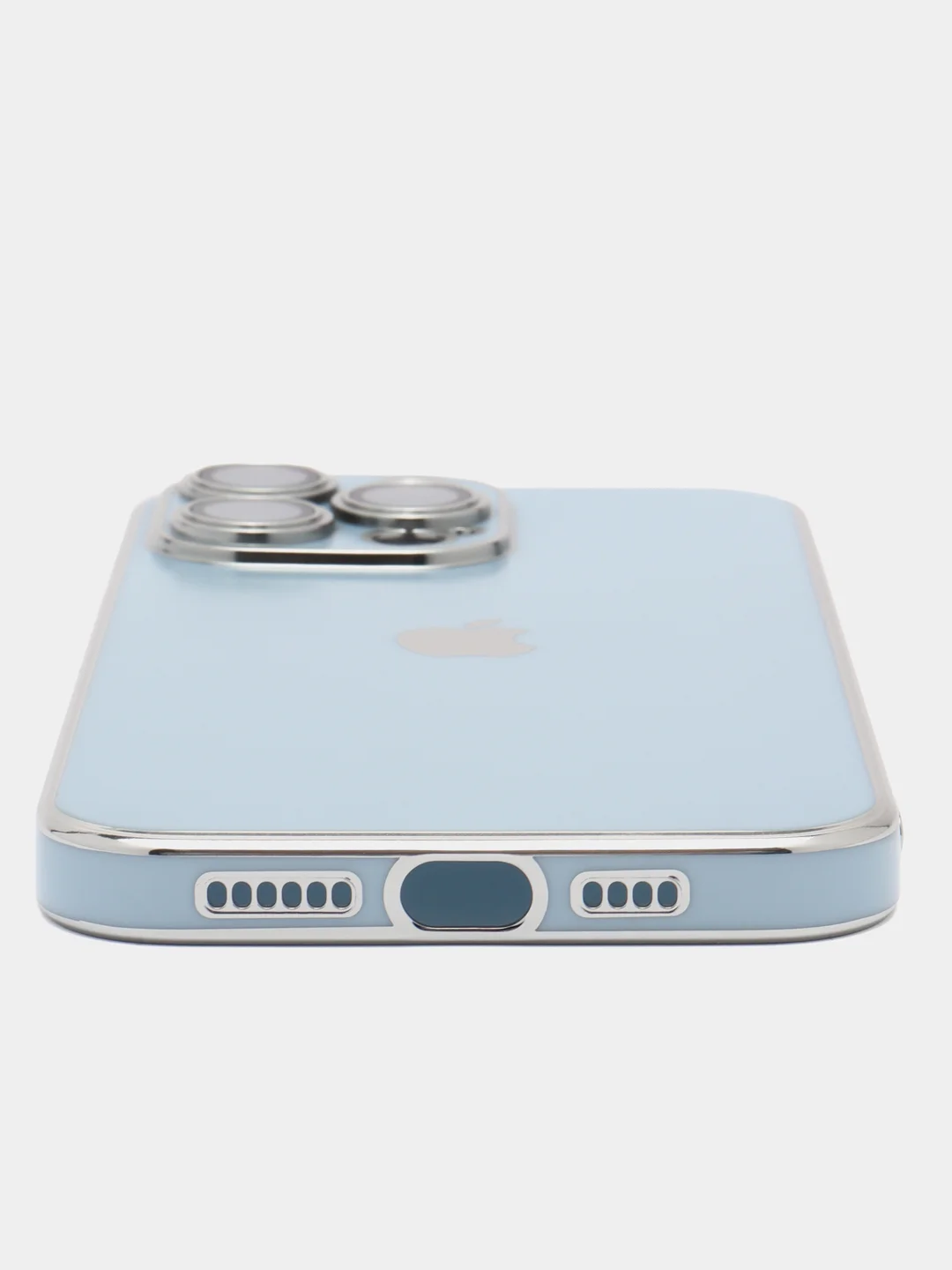 Белый силиконовый матовый чехол для iPhone