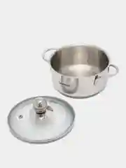 Кастрюля из нержавеющей стали c крышкой ЧУДЕСНИЦА 1л