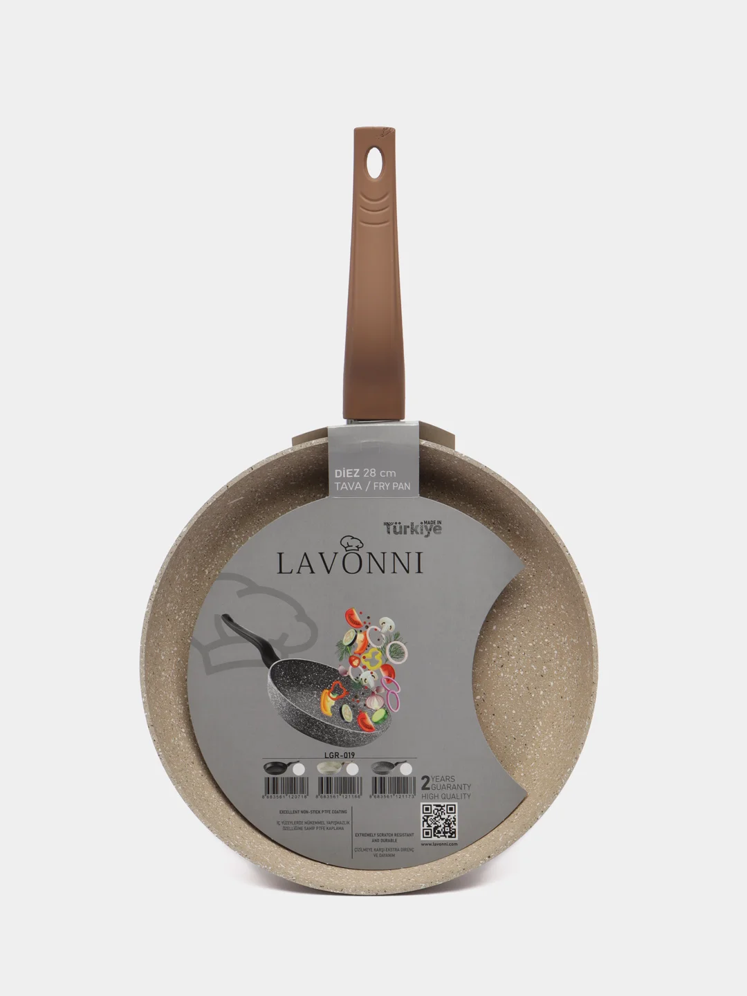 Бежевый сковорода Lavonni